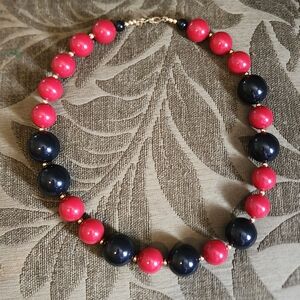 1980s Monet Lucite Beaded Necklace